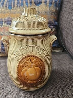 Vintage Ceramic Rumtopf Pot W Germany